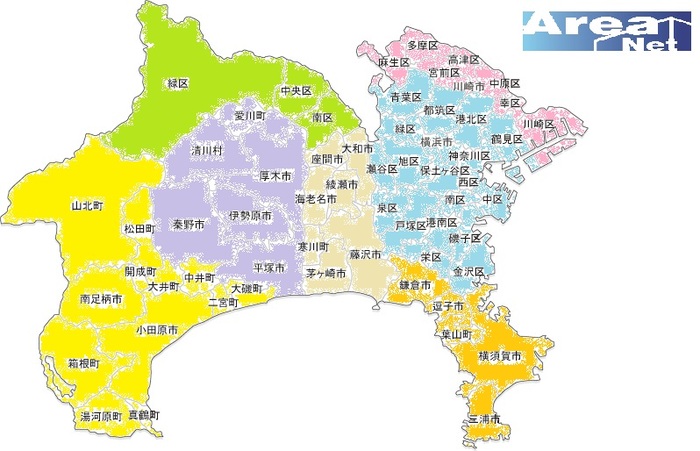 神奈川県map